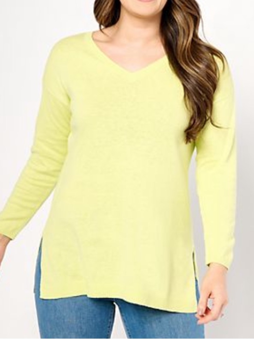 Denim & Co Naturals Petite Linen Blend Tunic in Stone Khaki, Size Petite 2X